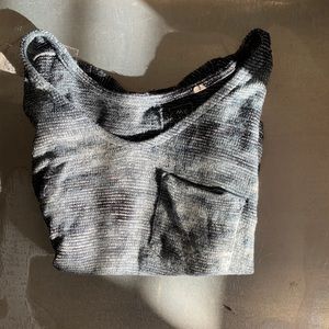 Blue/Grey Loose Knit Me-to-We Top !